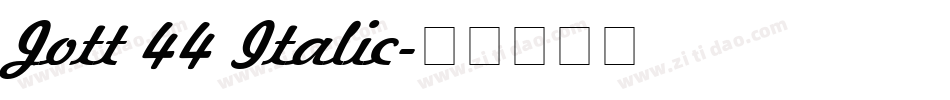 Jott 44 Italic字体转换